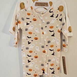 Liam & James 2 pc Halloween zipper sleeper set 0-3m